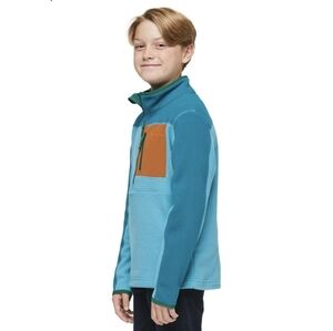 NWT Cotopaxi Kids Abrazo Fleece Half-Zip Jacket-Lake/Rusty